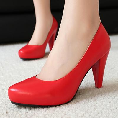 Elegant Black Red White High Heels Women's Pumps Dress Shoes Fashion Heeled Party Office Wedding Shoes Lady Comfortable