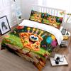 Conjunto de Decoração para Festa com Tema Pizza Cobertor Macio Confortável Conjunto de Roupa de Cama Incluído 1*Capa de Edredom & 2*Fronhas, Presente