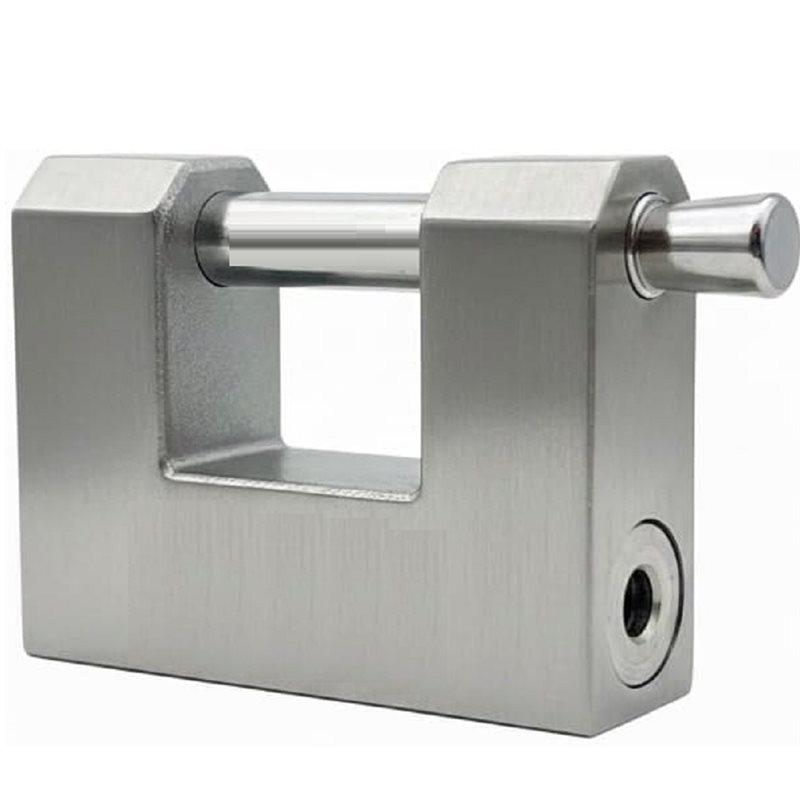 ABZV-Heavy-Duty Outdoor Padlock - Weatherproof Stainless Steel, Keyed Security Lock For Shed, Gate & Bike серебряный