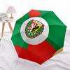 Śląsk Wrocław  pattern, automatic folding umbrella, portable and foldable design, 8 ribs, a Christmas or birthday gift.