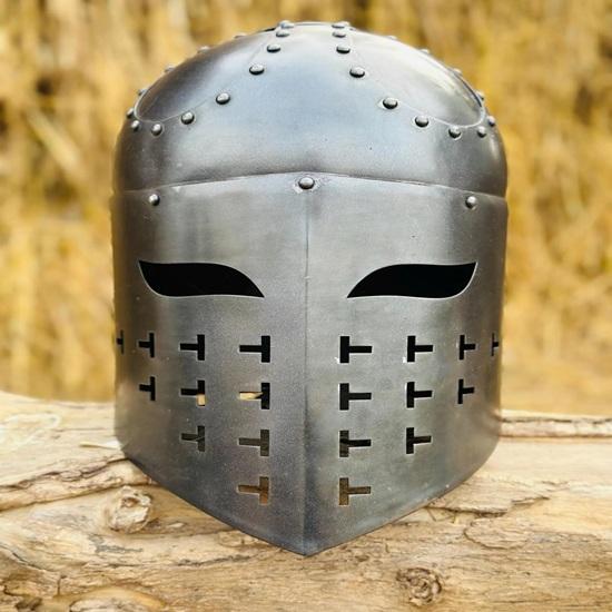 Crusader Helmet Medieval Knight Helmet Templar Crusader Knight Helmet Best Gift for Halloween