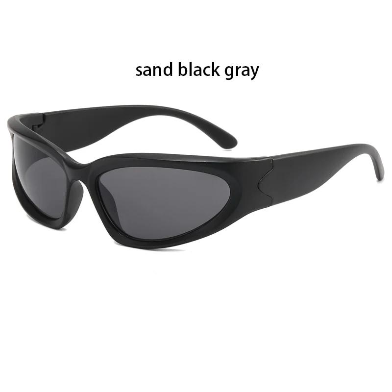

Trendy Climbing Sunglasses Y2K Outdoor Sports Shades Millennium Futuristic Sun Glasses UV Protection Outdoors Climbing Eyewear