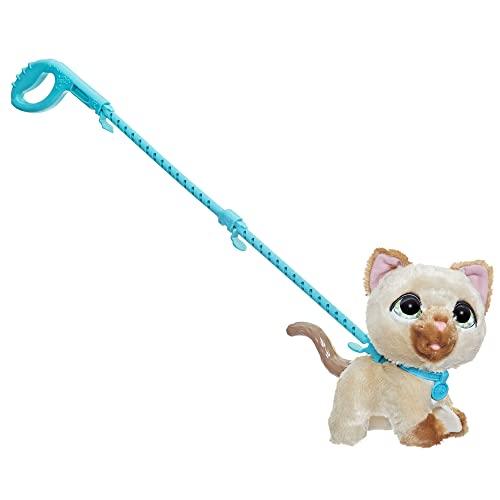 Hasbro FurReal Walking Kitten (Light Brown), an interactive pet that responds to voice and sound, for ages 4 and up, F8132, Authentic