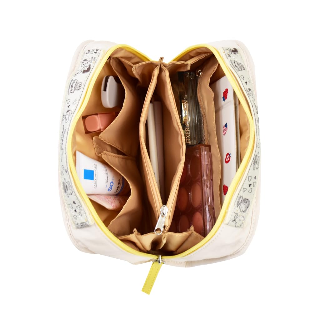 Cosmetic Pouch with Multiple Compartments, Snoopy Travel Design, SPZ-4111