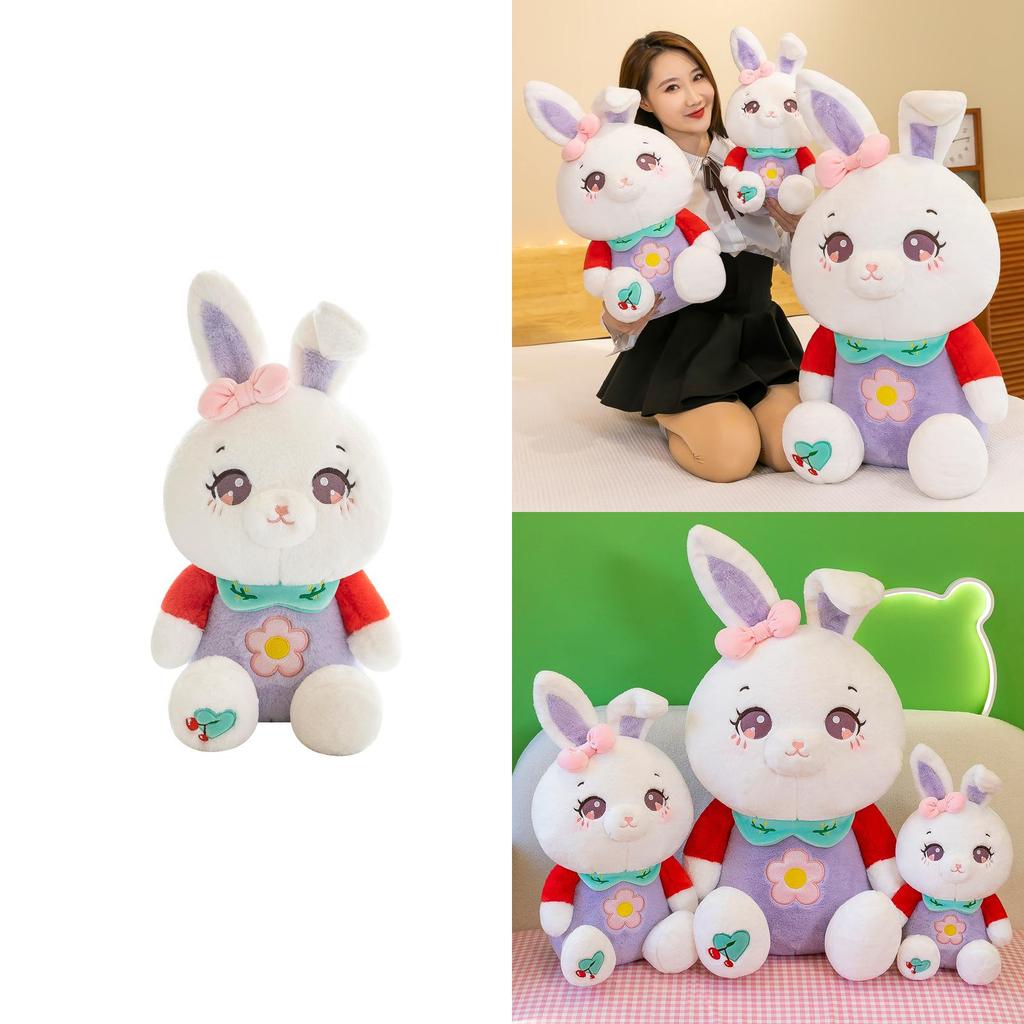 Cherry Rabbit Plush Toy Stuffed Animal With Soft Pp Cotton For Girls Sleepover Gift