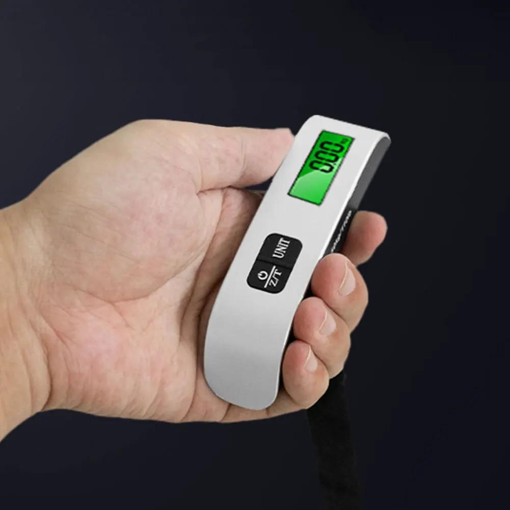 D5 Electronic 50kg/110lb Hanging Suitcase Travel Weighs LCD Display Pocket Electronic Suitcase Travel Scale Hand Luggage Scale