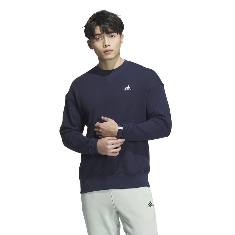 adidas M SL Crew Legend Размер L ESS+ Толстовка, Чернильный,