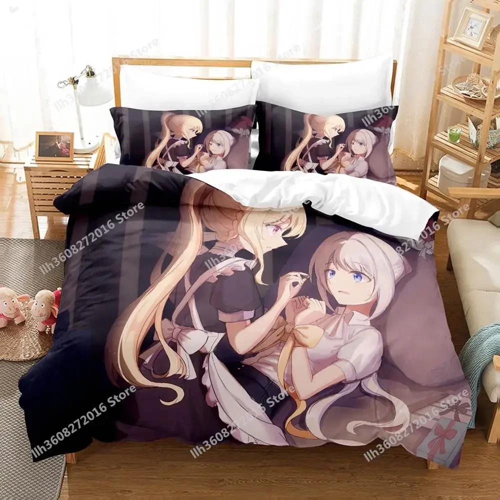 Kawaii Anime Puella Magi Madoka Magica Комплект постельного белья Single Twin Full Queen King Size Комплект постельного белья Adult Kid Bedroom Пододеяльники