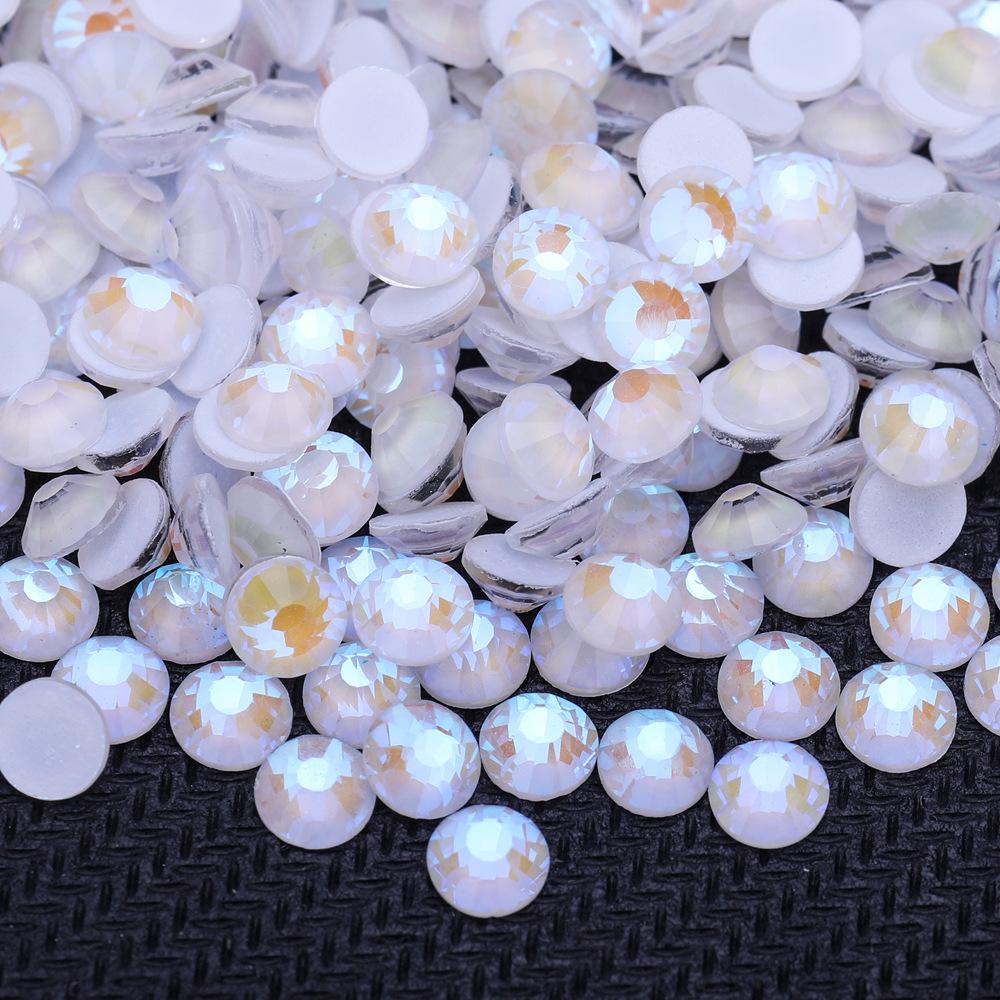 Diamante Fluorescente Morbido Vetro Aurora Strass al Vetro Neon, Gioielli Luminosi per Nail Art Accessori per Unghie Cellulari