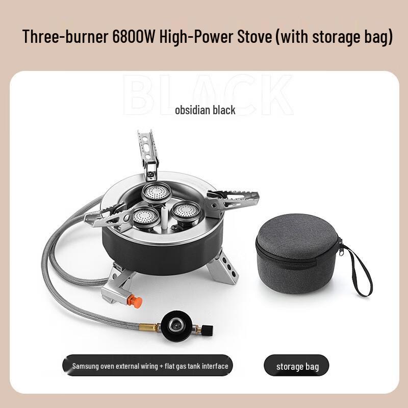 ZISIZ Portable Triple Burner Cassette Stove