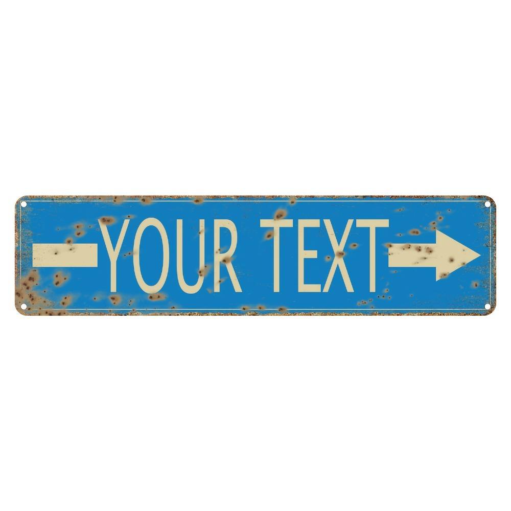 4x16 Inch Customizable Aluminum Street Sign Personalized Wall Plaque Indoor Outdoor Home Decor