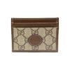 Gucci Interlocking G GG Supreme Canvas Card Holder For Unisex Daily Use