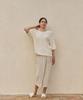 Wave Seoul Terry Long Skirt Beige