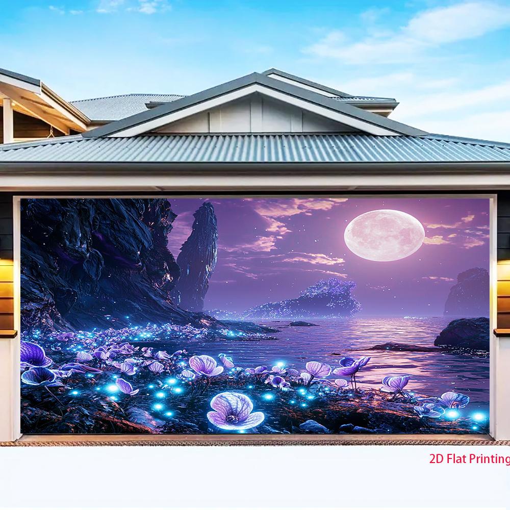 2D plane, 1 piece of Purple Moon Future landscape