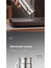 Premium Pure Titanium Insulated Cup with Tea Infuser - Double-Layer Vacuum Design, Portable and Stylish for Business Use.