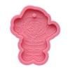DIY Santa Claus Keychain Silicone Epoxy Mold DIY Keychain Pendant Jewelry Crafting Mould for Valentine Love Gift