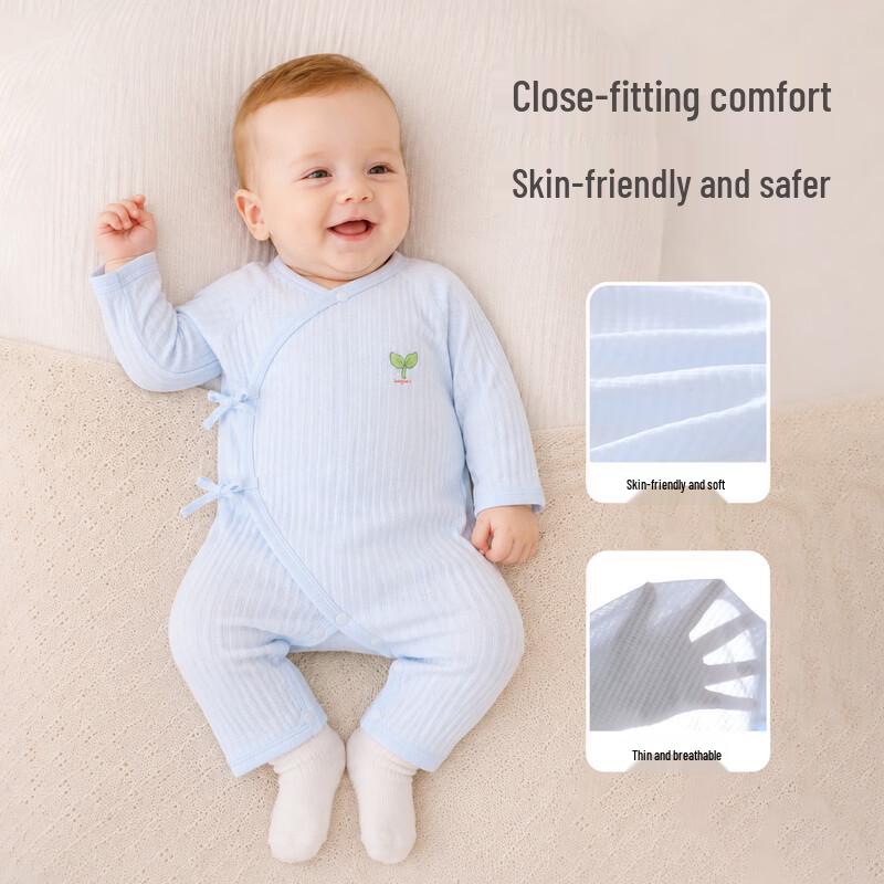 Babyprints Newborn Cotton Long-Sleeve Romper 2-Pack