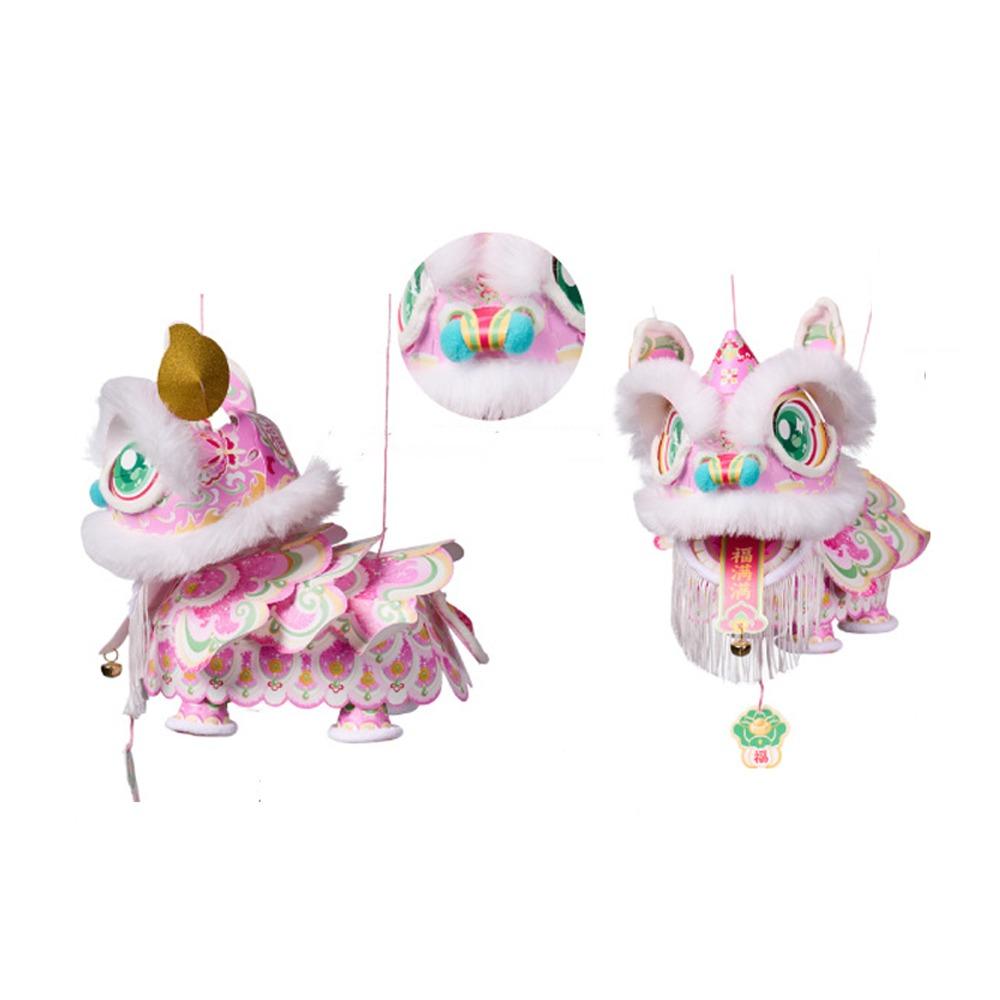 Ancient Lion Dance Lantern 2026 New Year Luminous Lantern Handmade Lantern Spring Festival