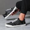 Fashion Men Canvas Shoes High Quality Casual Sneaker Breathable Wear-Resistant Comfortable Round Toe Flat Shoes Zapatos Hombre SS25120