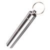 Portable Pill Case Keychain Metal Large Storage Bottle,Small Box, Containers for Camping