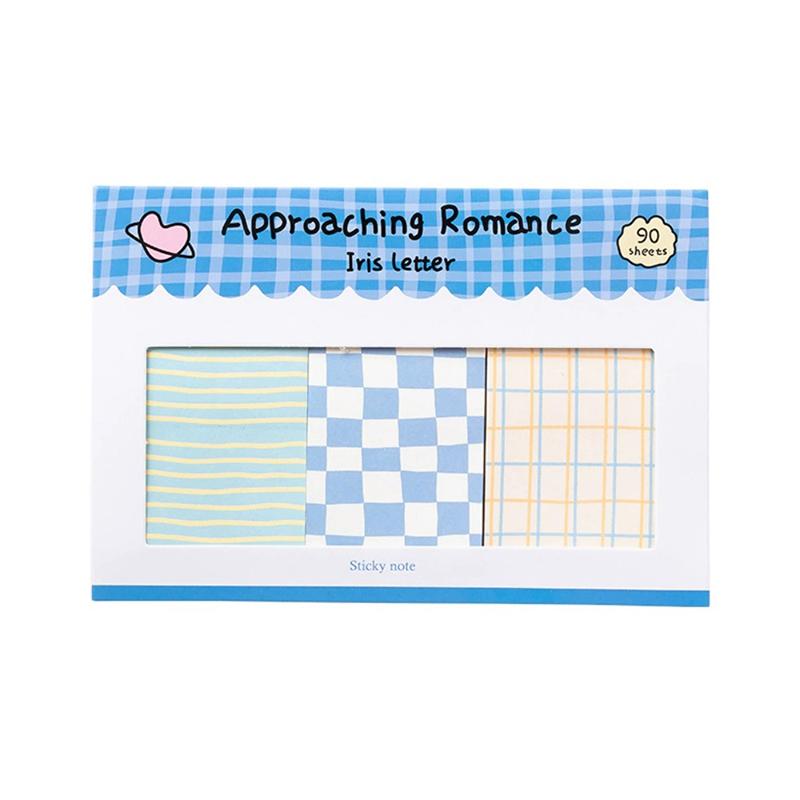 New New Plaid Combination Note Romance Series Hand Account Decoration Basic Material Paper Note Paper Stationery Stationery