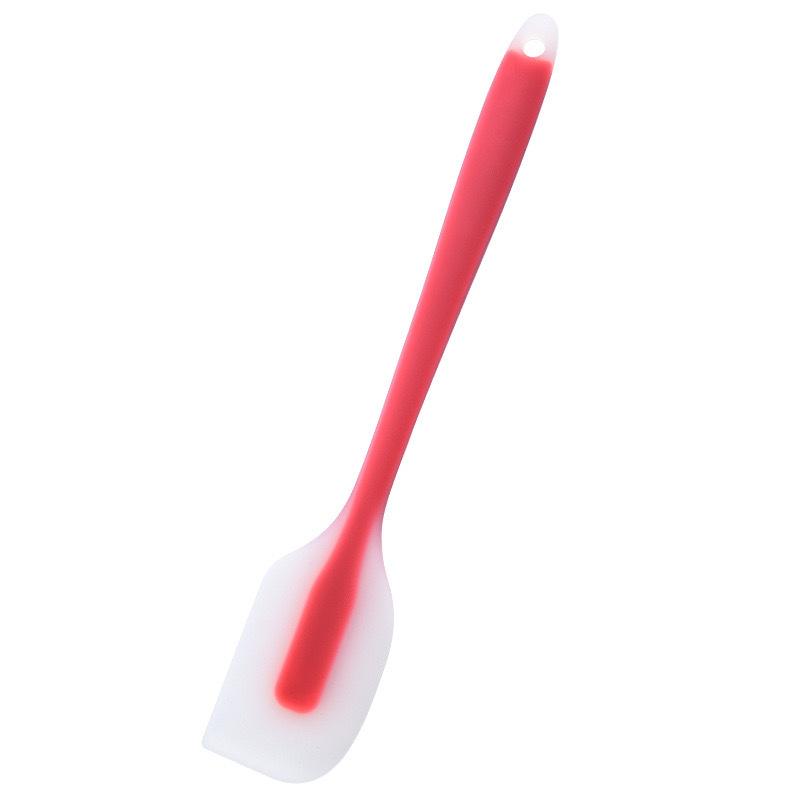 

2 Size Flexible Silicone Scraper Heat Resistant Non-stick Translucent Cream Mixing Spatula Kitchen Must-have Gadget 21cm коричневый