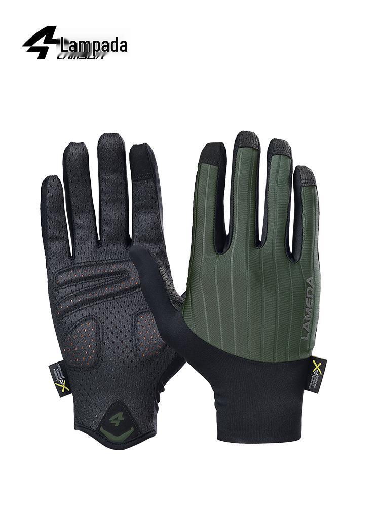 Lampada Unisex Touchscreen Cycling Gloves: Shock-Absorbing, Full-Finger, Lightweight for Spring and Autumn Riding M