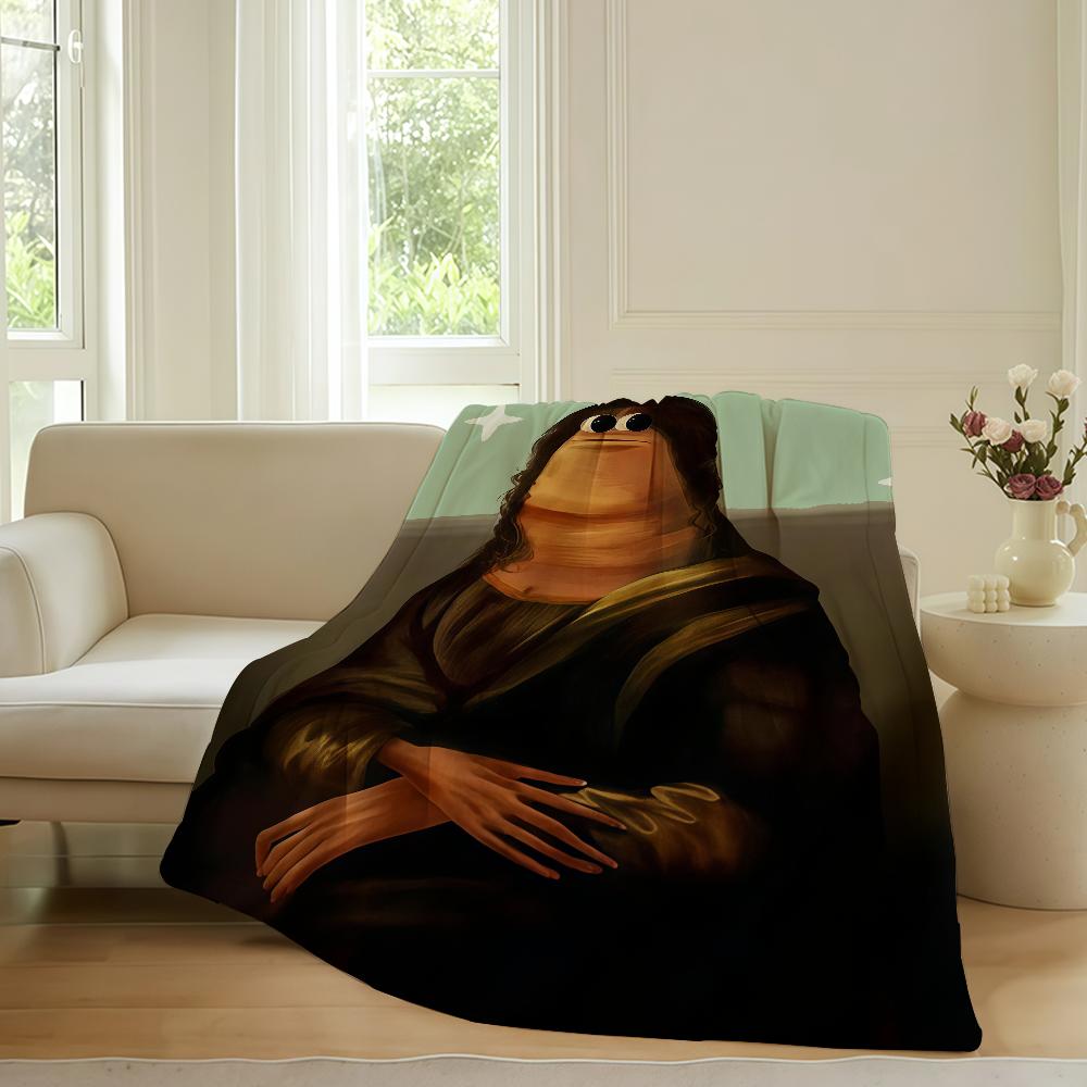 Divertido Marcus The Worm VRchat Rorert Blanket For Sofa Office Bed Plane Travel Sleep Read Relax Camping Soft And Warm