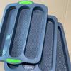 Non-stick Perforated Bread Mold 3 Slot Bake Mold Long Stick Bread Baking Tray  Hot Dog Buns
