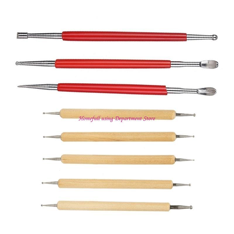 3/5/8 Pcs Leather Carving Tool Easy To Use Leather Embossing Spoons Leather Modeling Spoon Carving Tool