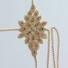 Sexy Diamond-Encrusted Bikini Body Chain Women'S Rhinestone Flower-Shaped Bra Thong Set European And American Nightclub Sex Accessories