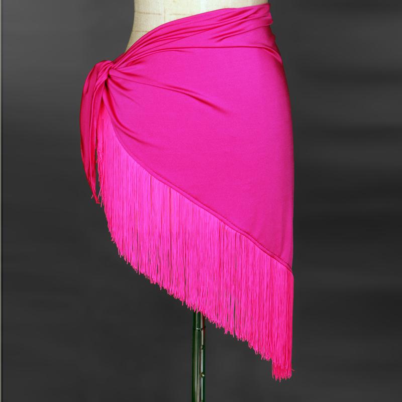 Women's Tassel e Scarf Latin Dance Skirt Irregular f-length Lace Universal Skirt Children's Fitn Latin Dance