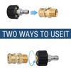 M22 14/15mm High Pressure Washer Quick Connect Coupler 1/4 Inch Adapter Hose Fitting for Car Washing Gun Water Pipe Connection