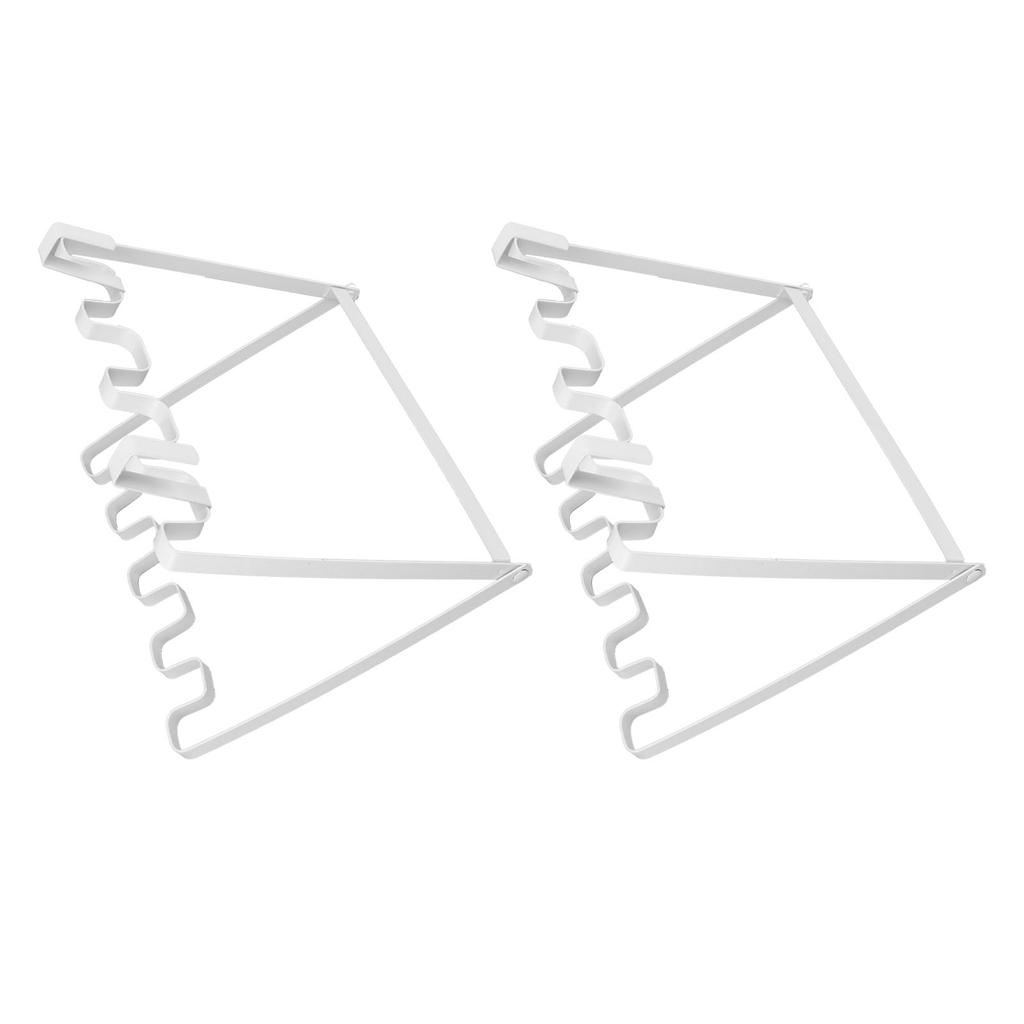 2 Stück Hängender Müllbeutelhalter Eisen Faltbar Unter Spüle Müllbeutelständer für Küchenschrankrahmen