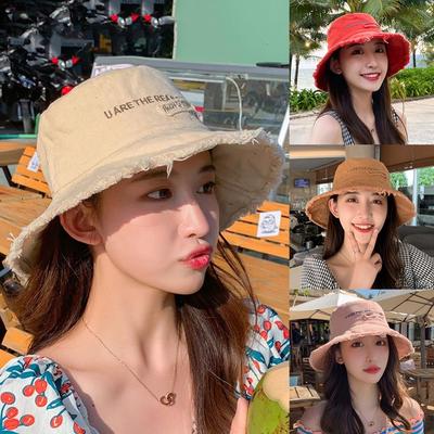 UV Protection Sun Hats Solid Color Beach Cap Fashion Sunscreen Hats  Summer