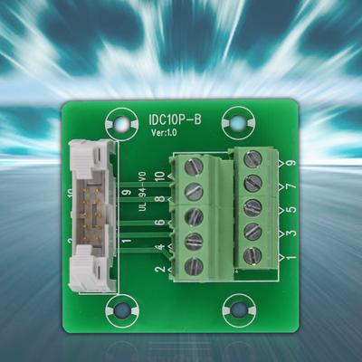 IDC10P 10Pin Male Header Breakout Board Terminal Block Connector PLC Interface with Bracket