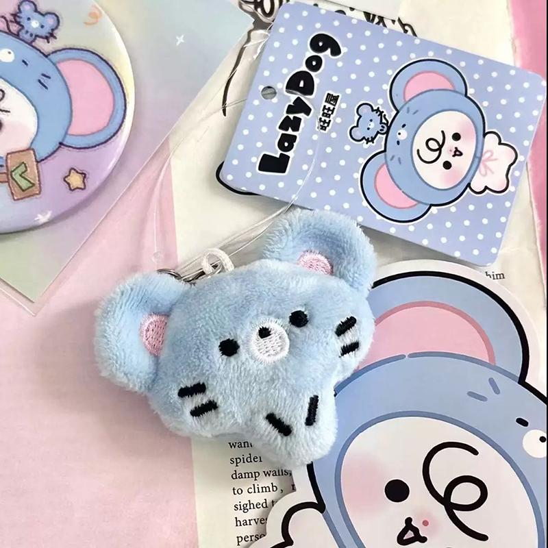 1 Piece Stuffed Mouse Plush Doll Keyring Bag Pendant Animal Children Toys Key Chain Kawaii Dolls Kids Christmas Gifts