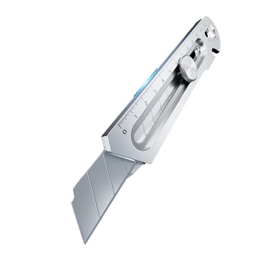 

Sugarello Multi-Purpose Tool Cutter, 7-in-1 Stainless Steel Cutter, Multi-Function Cutter with Screwdriver, Lid Opener, Ruler, Bottle Opener, Glass Br