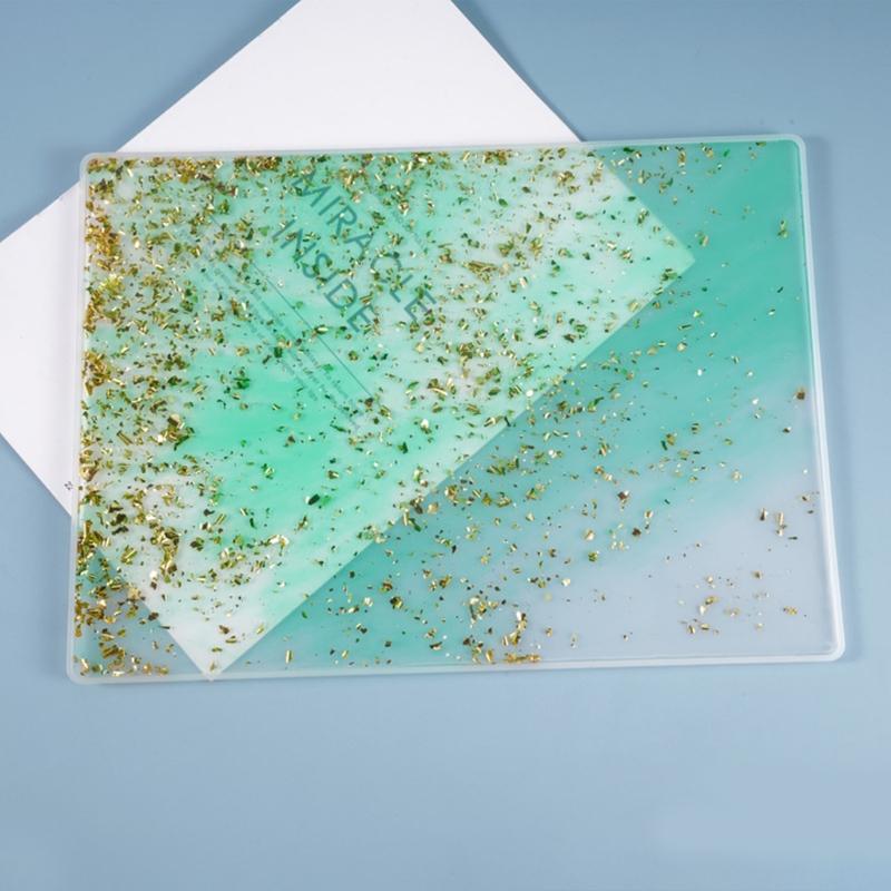 Table Mat Casting Mold Writing Board Silicone Mould DIY Drawing Board Rectangular Mold for Students Epoxy Resin Molds