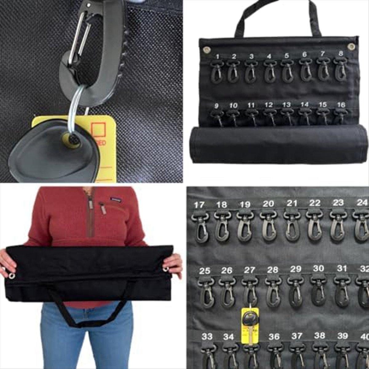 

BHBL Versatile Roll-Up Key Storage Box, Weatherproof Portable Storage Box, Holds 40 Keys, Security Hook, for Home Office China Mainland
