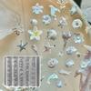 Ocean Series Animal Silicone Mold Sea Shell Conch Nail Stamplates Starfish Jellyfish 3D Soft Charm Manicure Mold Stencil Tools
