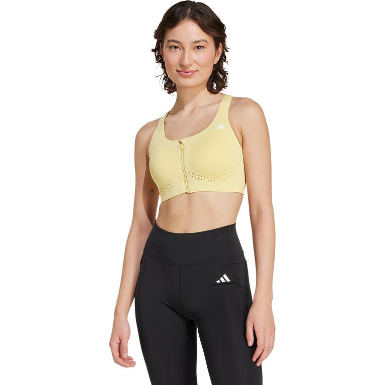 Adidas Solid Color Quick-Dry High-Intensity Fitness Sports Underwear Women underwear Yellow KA8112