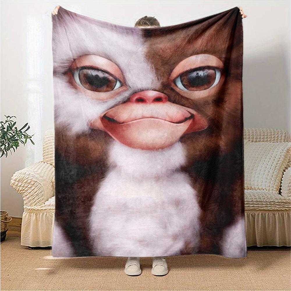 1pc Gremlin1 Blanket, Gift, for Men and Women, Soft Blanket, Good for Sofa Bed Couch Travel, Lightweight Flannel Blanket