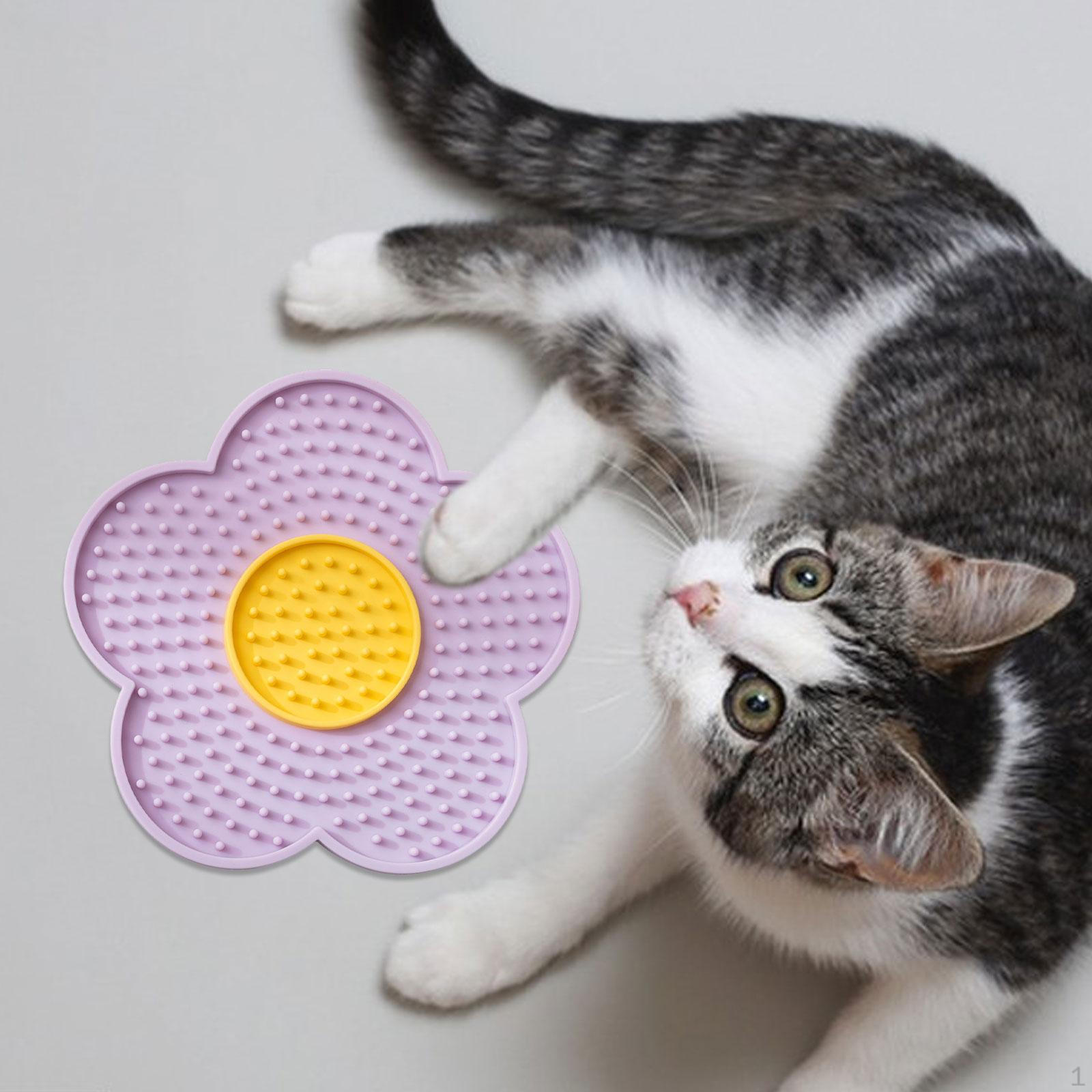 

Коврик для вылизывания для собак и кошек с присосками, миска для щенка, подушечка для арахисовой пасты, коврик, медленная кормушка фиолетовый