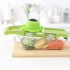 Multi-Function Vegetable Chopper with Hand Guard Manual Julienne & Slicer for Carrots Potatoes Cucumbers Essential Kitchen Tool for Home Cooking