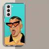 B-Bad B-Bunny Phone Case For Samsung Galaxy S25 Edge S24 S23 FE S21 S20 S10 Plus S22 S26 Ultra Cover Clear Cases TPU Capa Shell