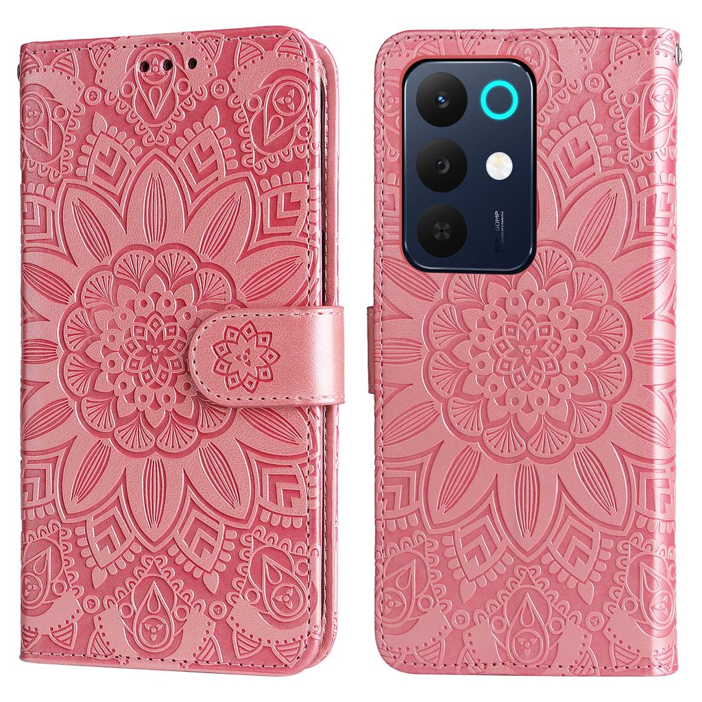 For Realme C85 5G Case Sunflower Imprint Leather Wallet Phone Cover