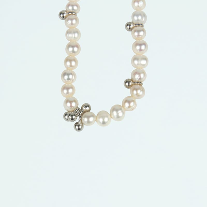 Lowool Dew Pearl Silver Necklace