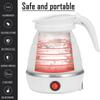 Mini Electric Kettle Silicone Electric Pot Portable Teapot Water Heater Outdoor Travel Home Tea Pot Water Kettle for Camping