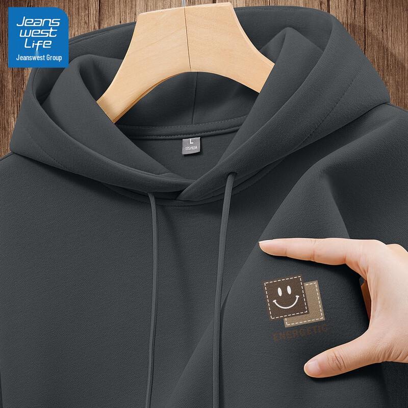 Jeanswest Life Men's Vibrant Smile K Graphic Hooded Sweatshirt